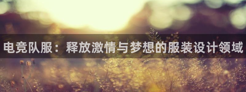 威客电竞官网下载：电竞队服：释放激情与梦想的服装设计领域